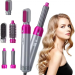 [5-in-1] Hot Air Comb Curling Iron