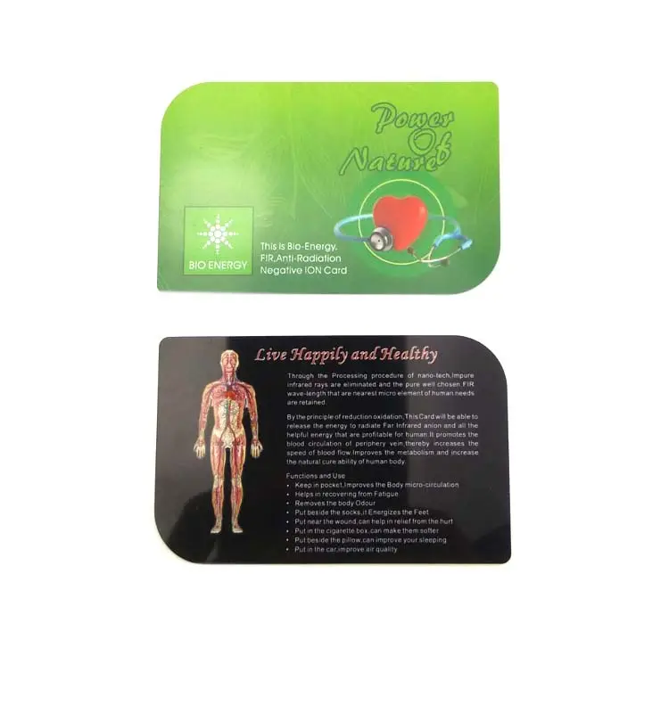 2 Pcs- Bio Energy ,Anti Radiation Card